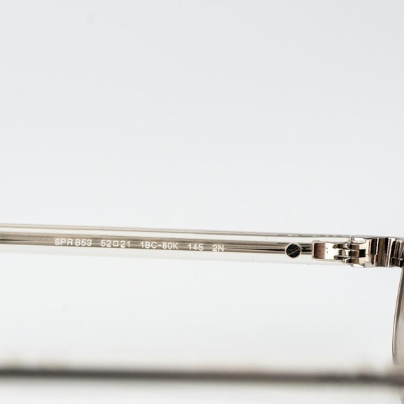 Prada Women Sunglasses Silver Brown Gradient Oval PRB53S 1BC80K NEW AUTHENTIC - Picture 7 of 11